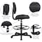 Flash Furniture Contemporary Drafting Chair, 20" L 42-3/4" H, Fabric Seat BT-659-BLK-GG - alternate 5